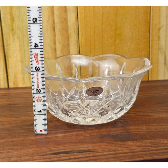 Gorham Crystal Cut Glass Bowl With Starburst Design - Picture 3 of 6